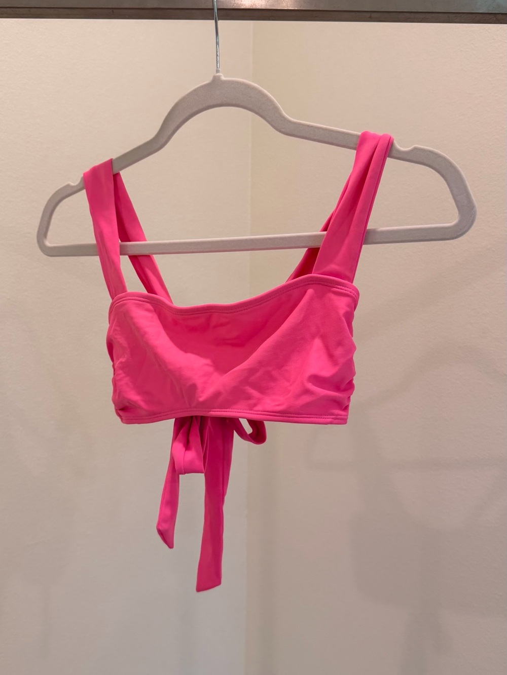 Xhilaration Hot Pink Tie-Back Bikini Top
